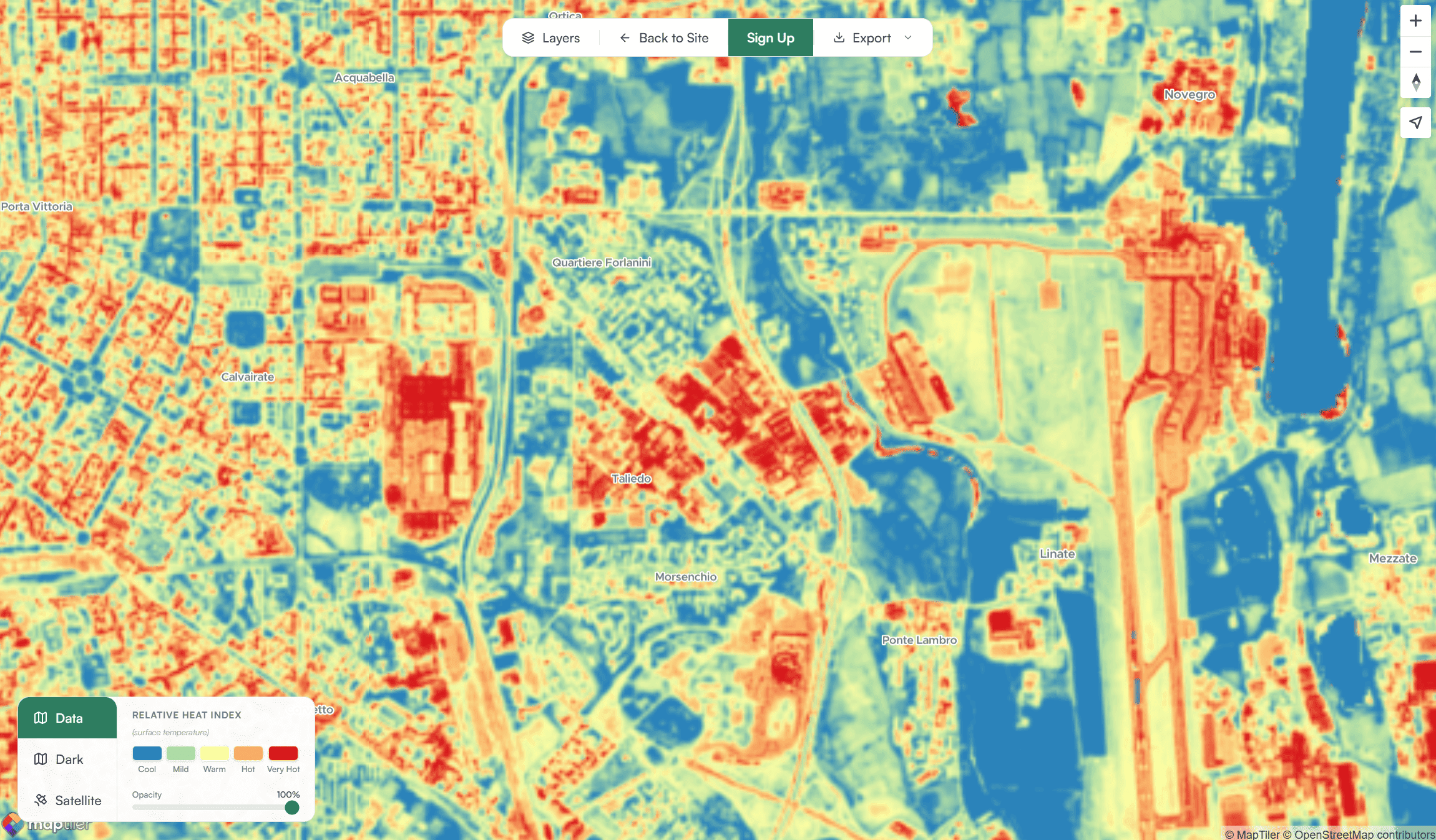 Surface temperature analysis