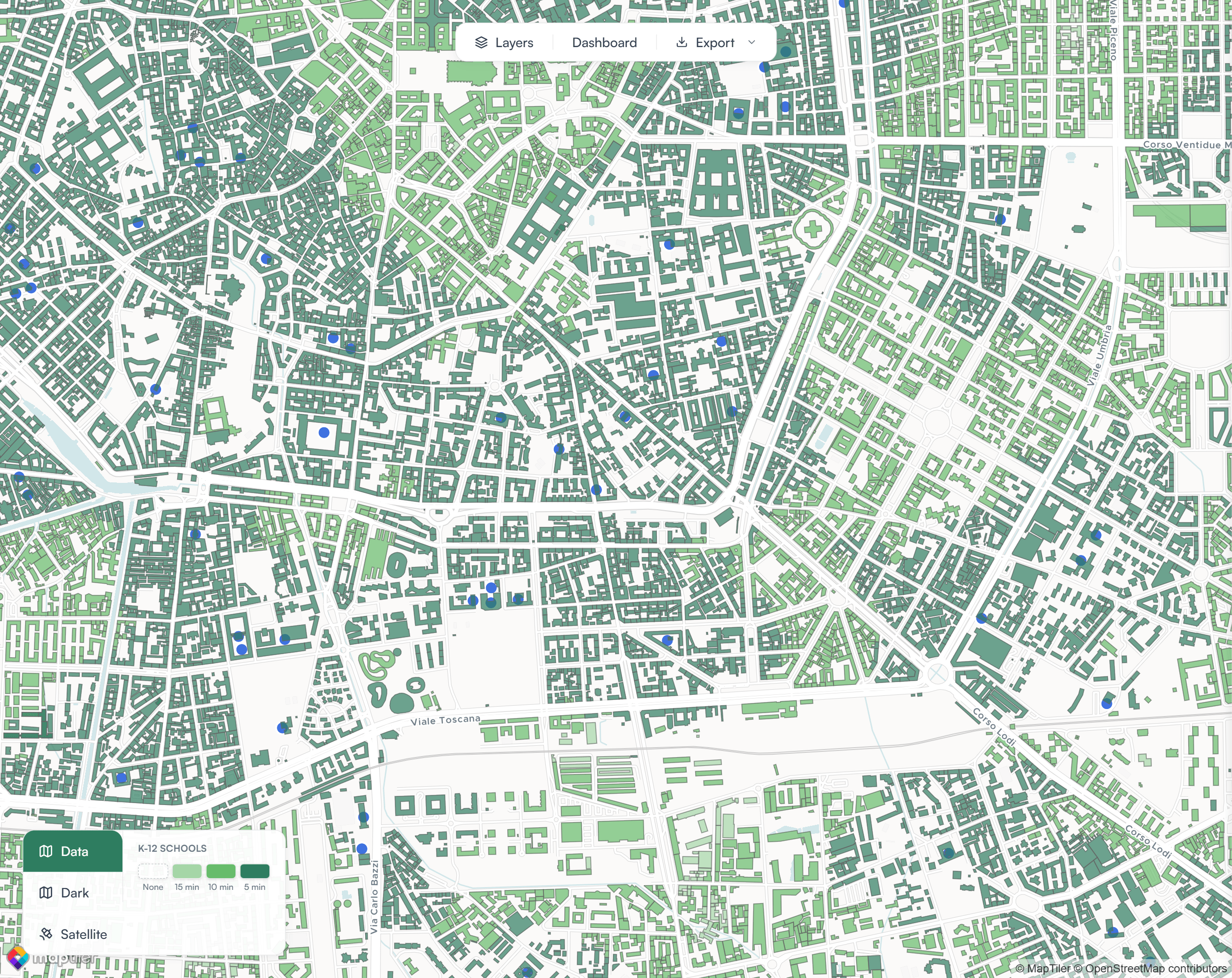 Walk access to places